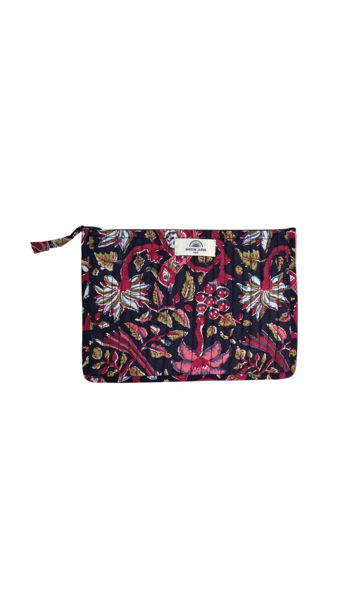 Maison Jaipur Paris - Pochette Bombay Noir en voile de coton