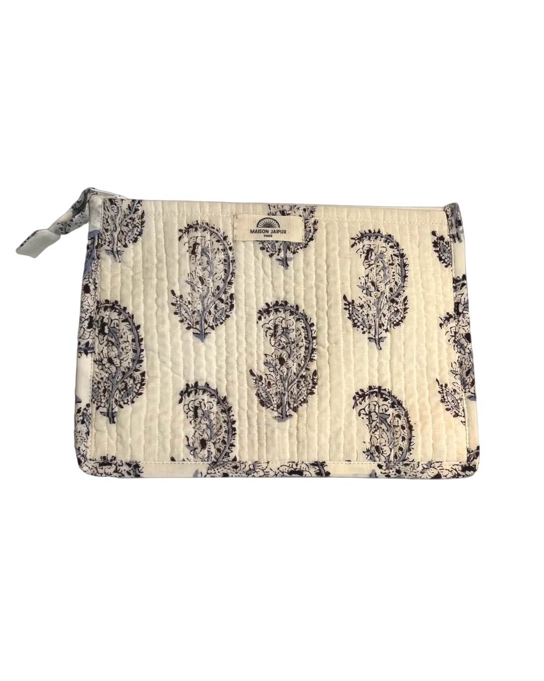 Maison Jaipur Paris - Pochette Bombay Blanc en voile de coton