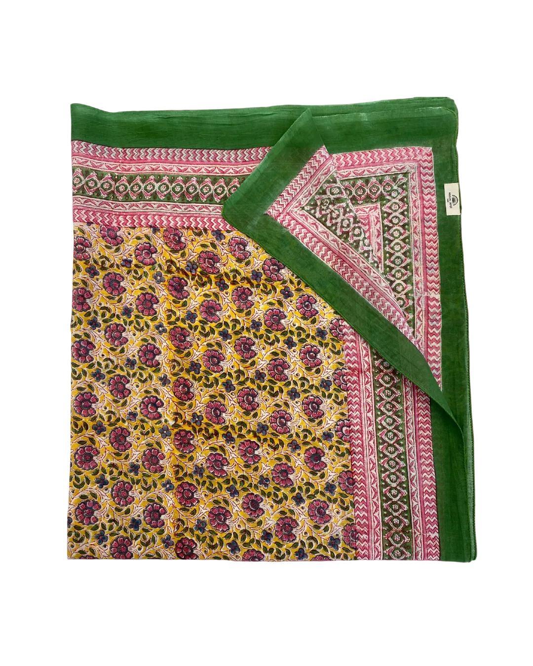 Maison Jaipur Paris - Pareo Pondichery Jaune en voile de coton