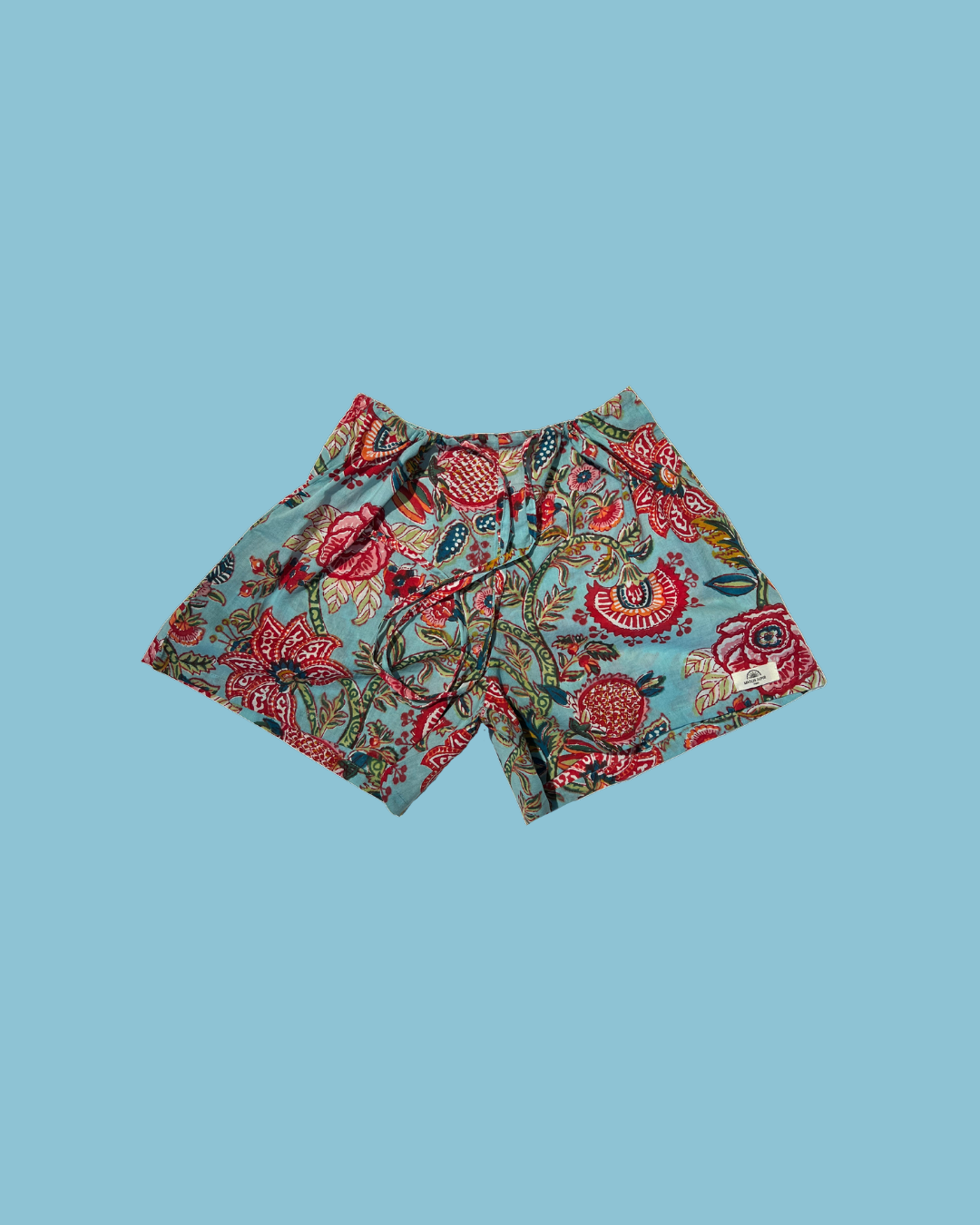 Maison Jaipur Paris - Short Goa Bleu en voile de coton