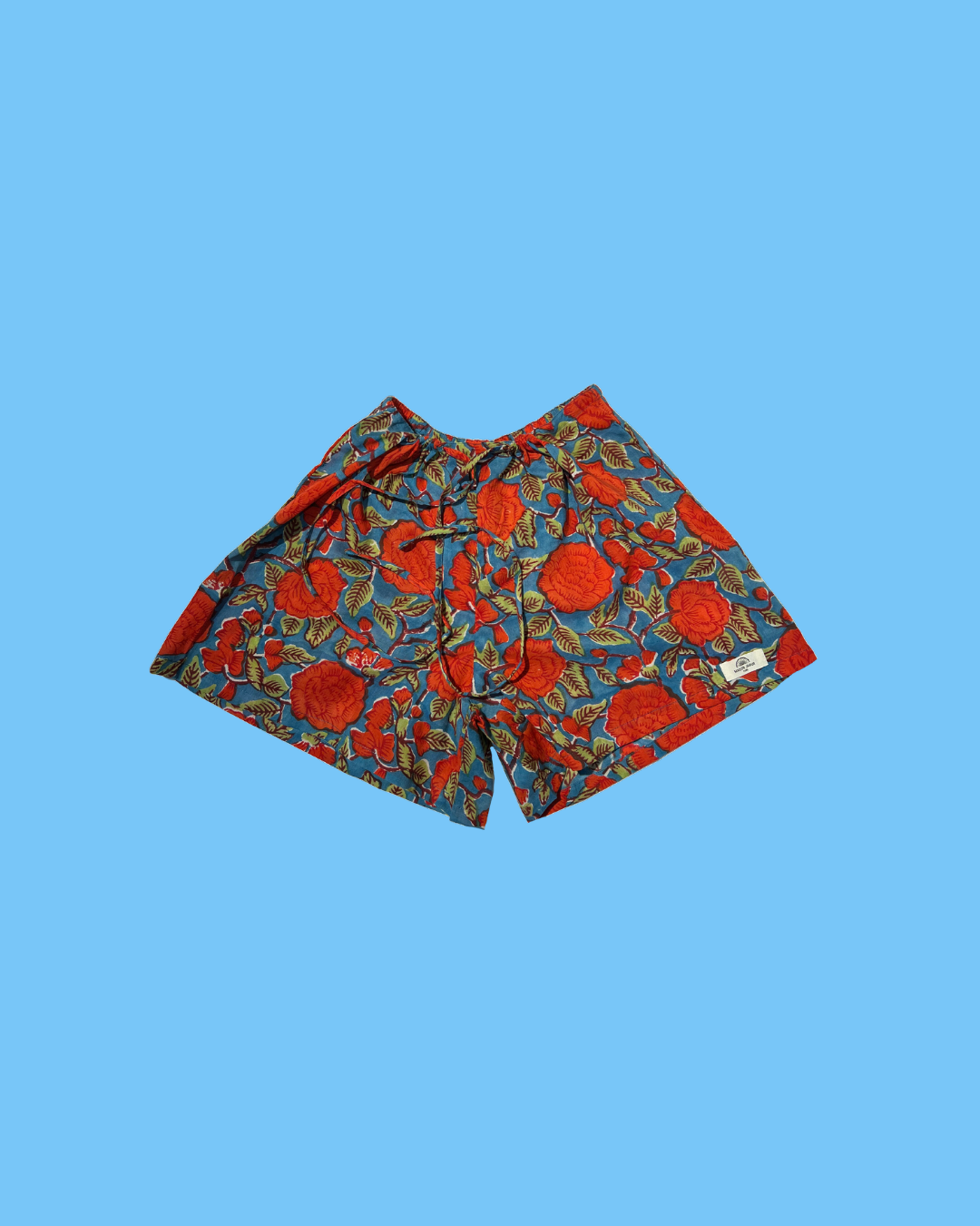 Maison Jaipur Paris - Short Goa Bleu en voile de coton