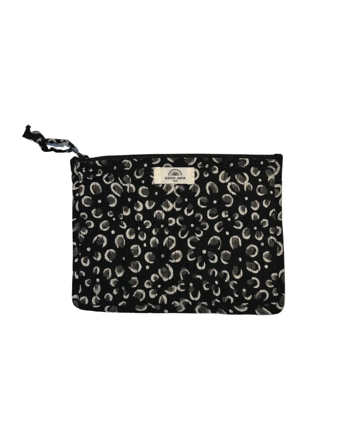 Maison Jaipur Paris - Pochette Bombay Noir en voile de coton