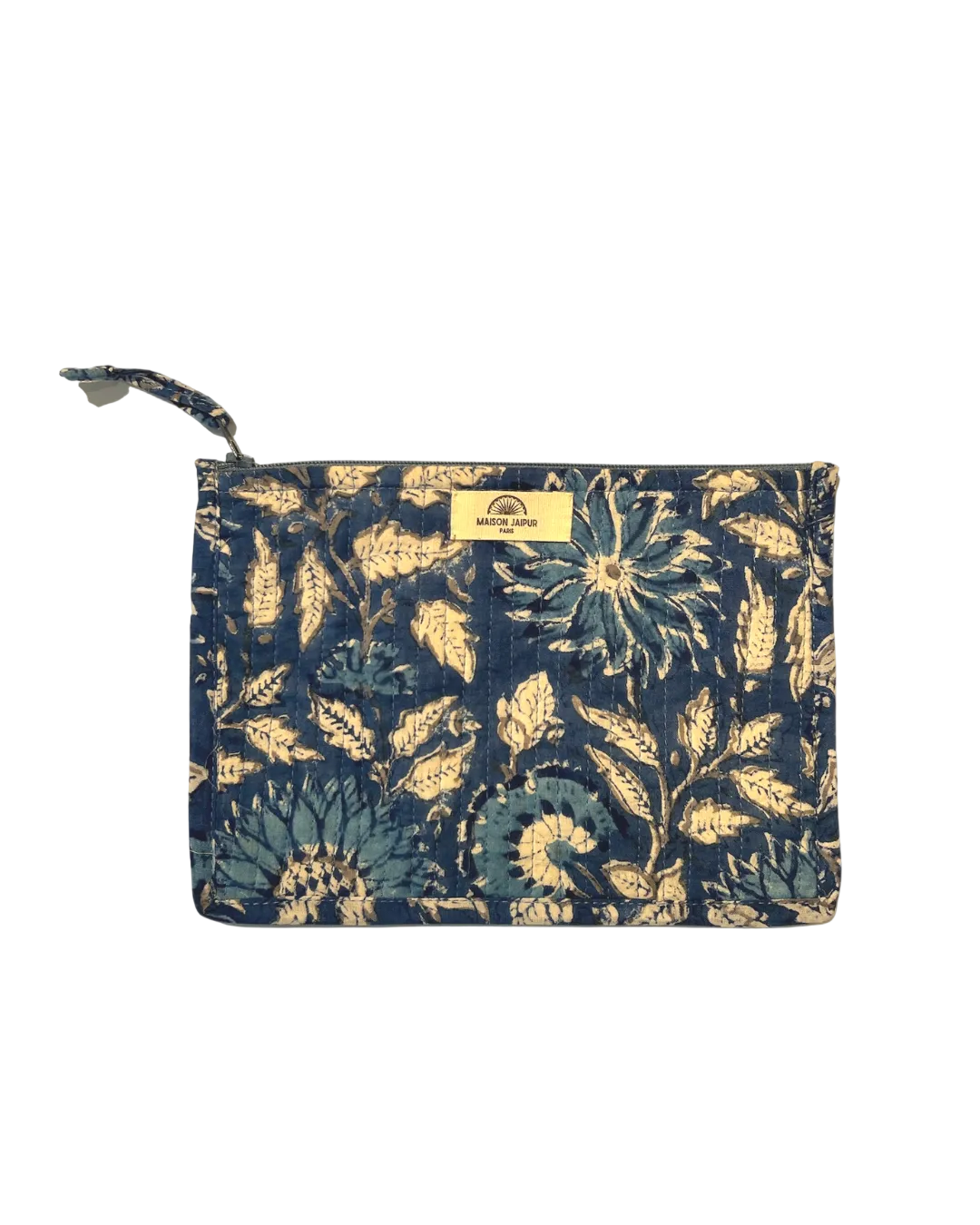 Maison Jaipur Paris - Pochette Bombay Bleu en voile de coton