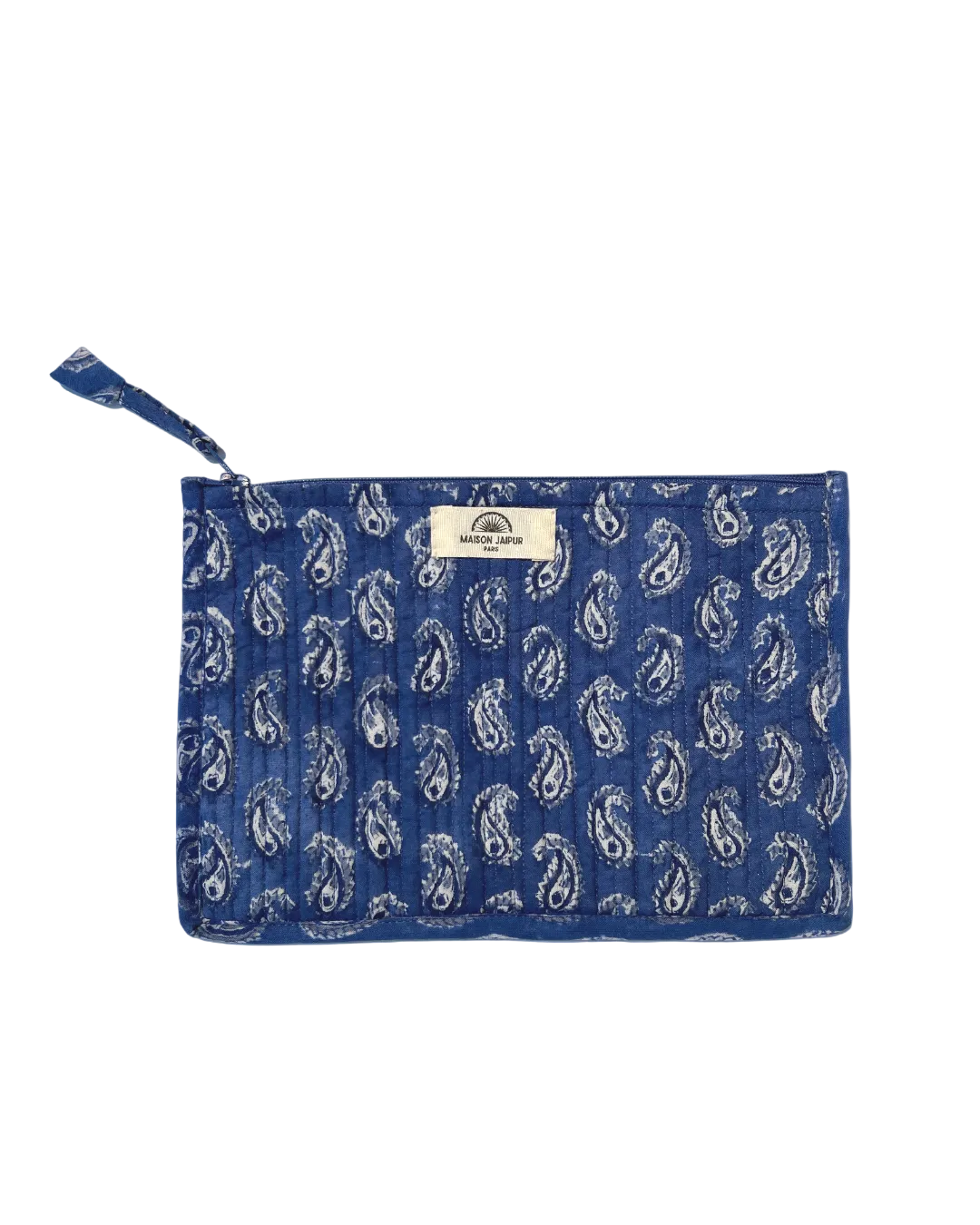 Maison Jaipur Paris - Pochette Bombay Bleu en voile de coton