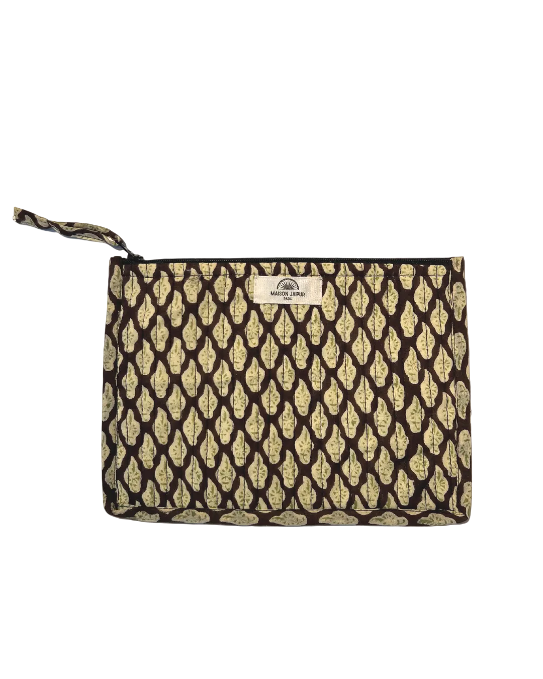 Maison Jaipur Paris - Pochette Bombay Marron en voile de coton