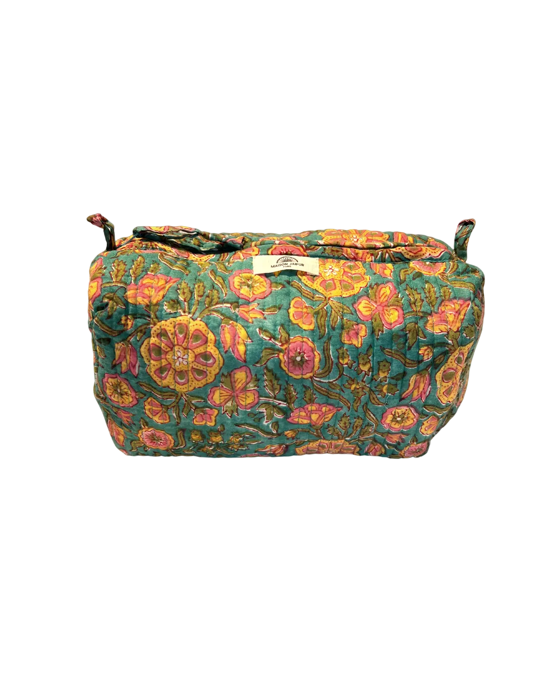 Maison Jaipur Paris - Pouch Delhi M Bleu en voile de coton