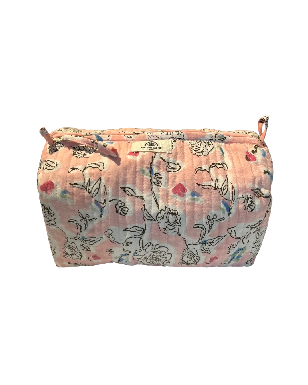 Maison Jaipur Paris - Pouch Delhi M Rose en voile de coton