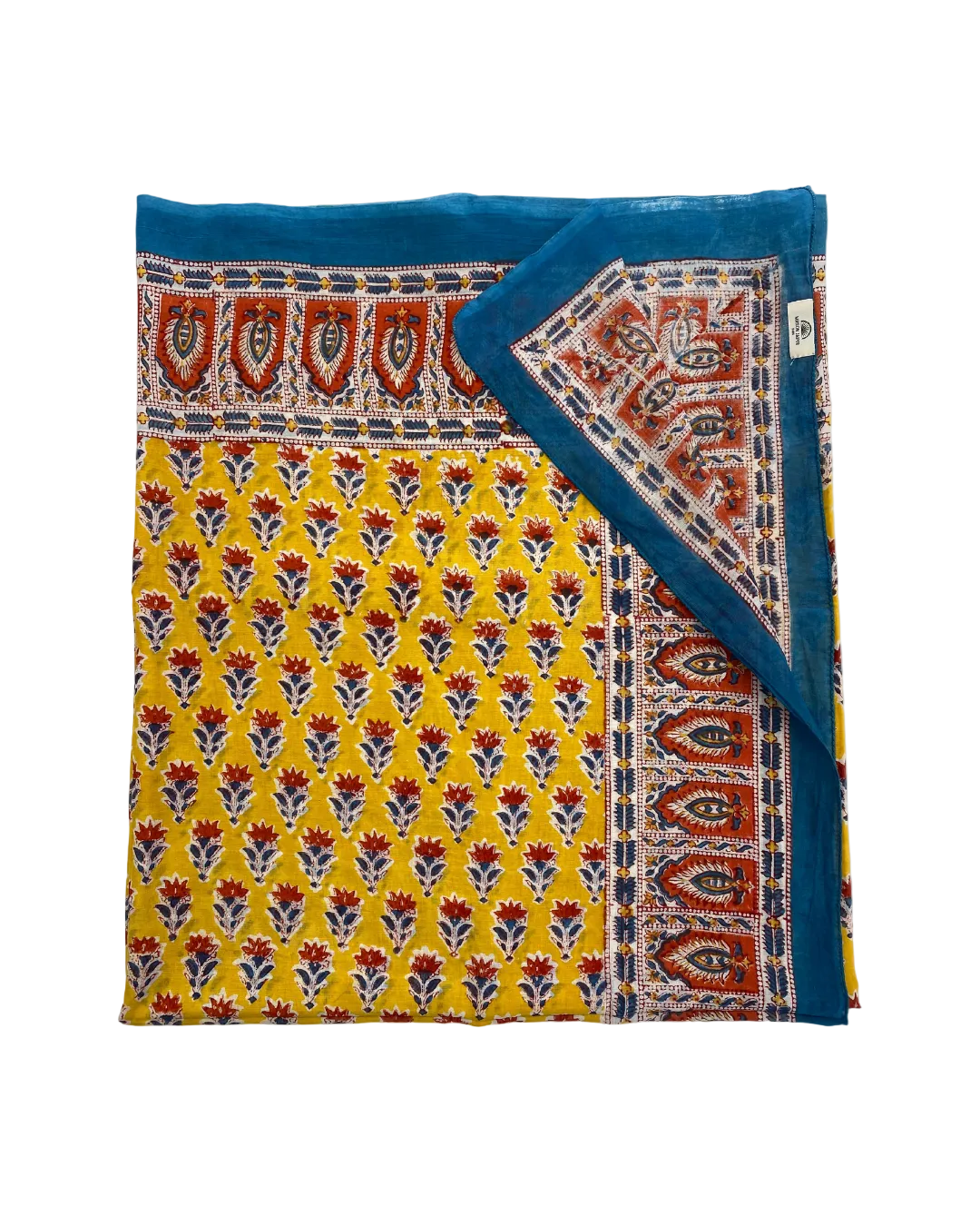 Maison Jaipur Paris - Pareo Pondichery Bleu en voile de coton