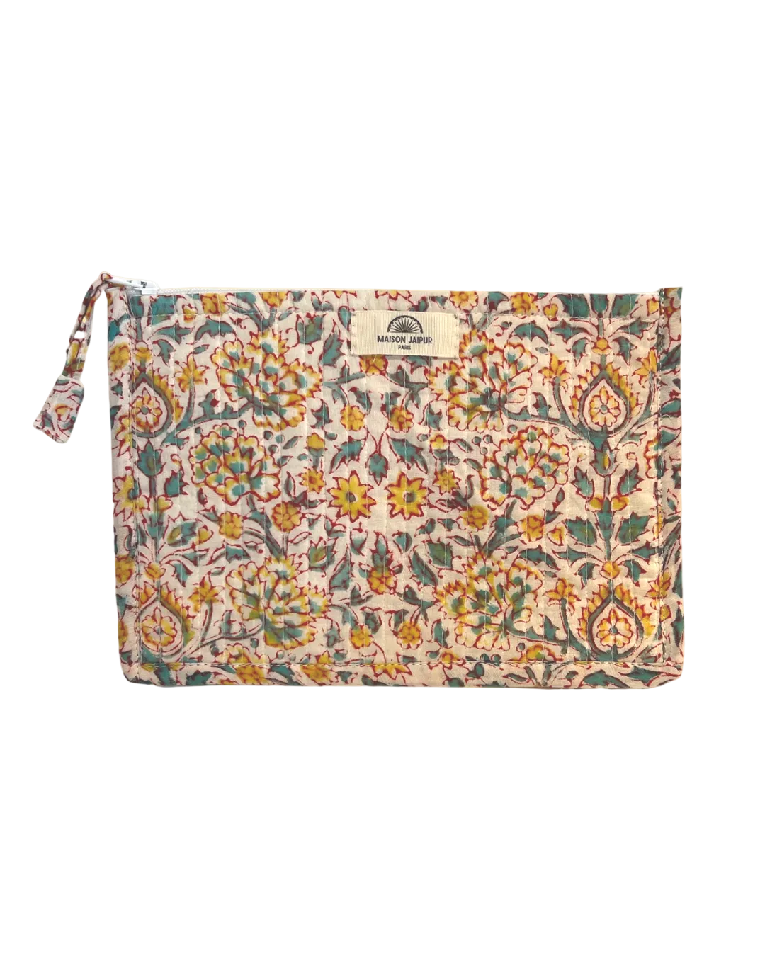 Maison Jaipur Paris - Pochette Bombay Blanc en voile de coton