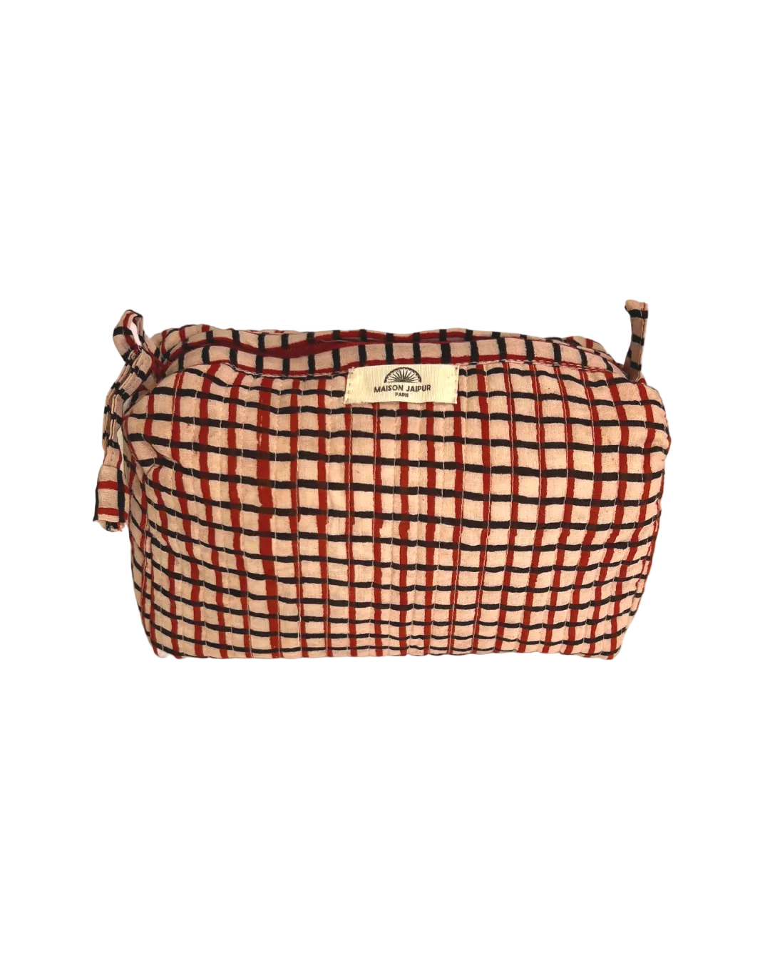 Maison Jaipur Paris - Pouch Delhi S Rouge en voile de coton