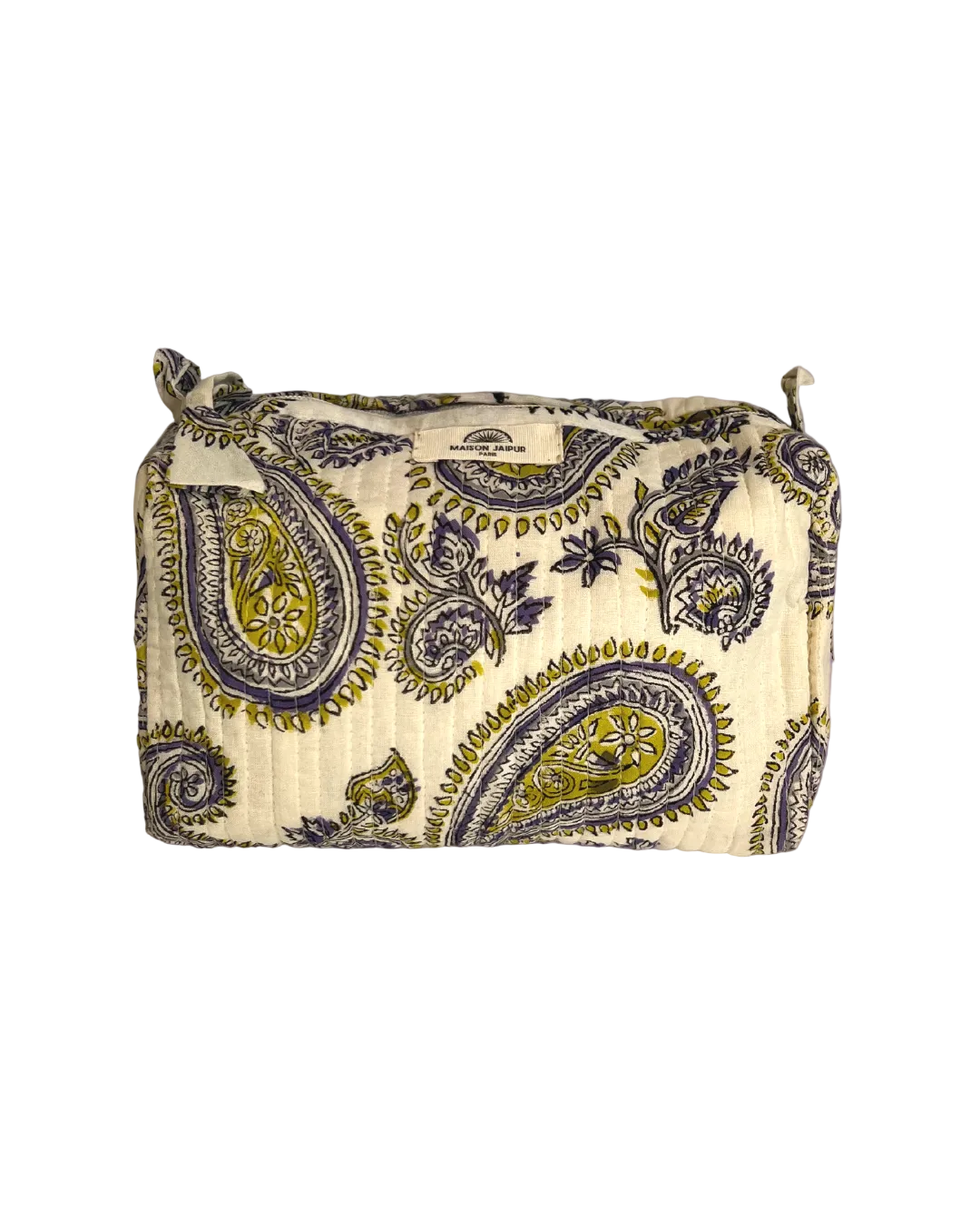 Maison Jaipur Paris - Pouch Delhi S Blanc en voile de coton