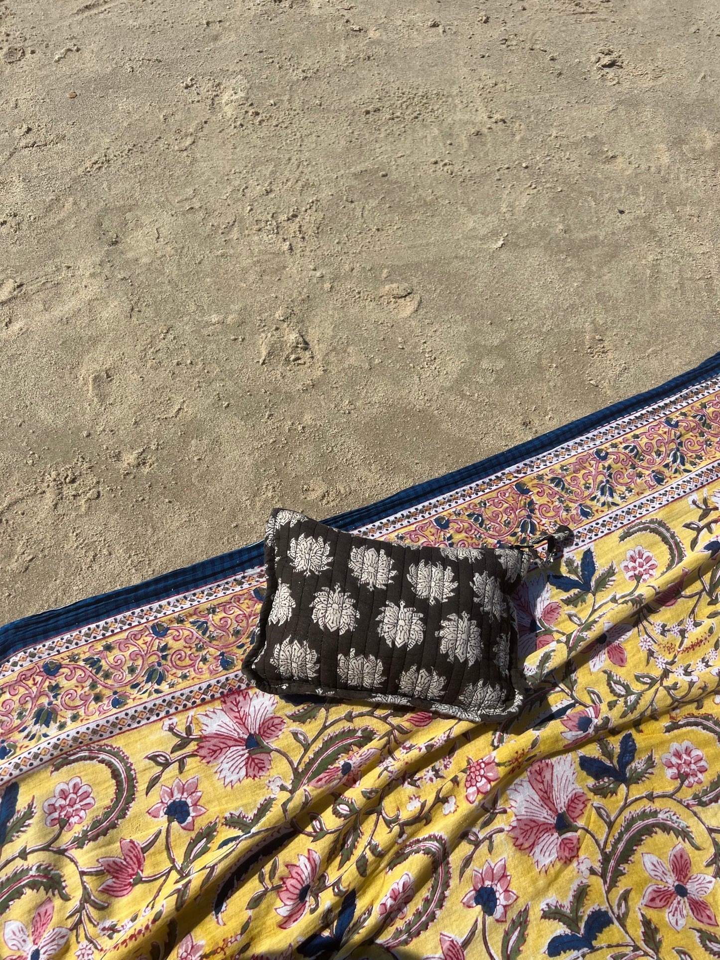 Maison Jaipur Paris - Pochette Bombay Noir en voile de coton