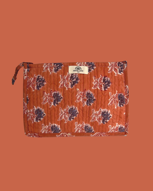 Maison Jaipur Paris - Pochette Bombay Rose en voile de coton