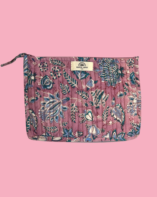 Maison Jaipur Paris - Pochette Bombay Violet en voile de coton