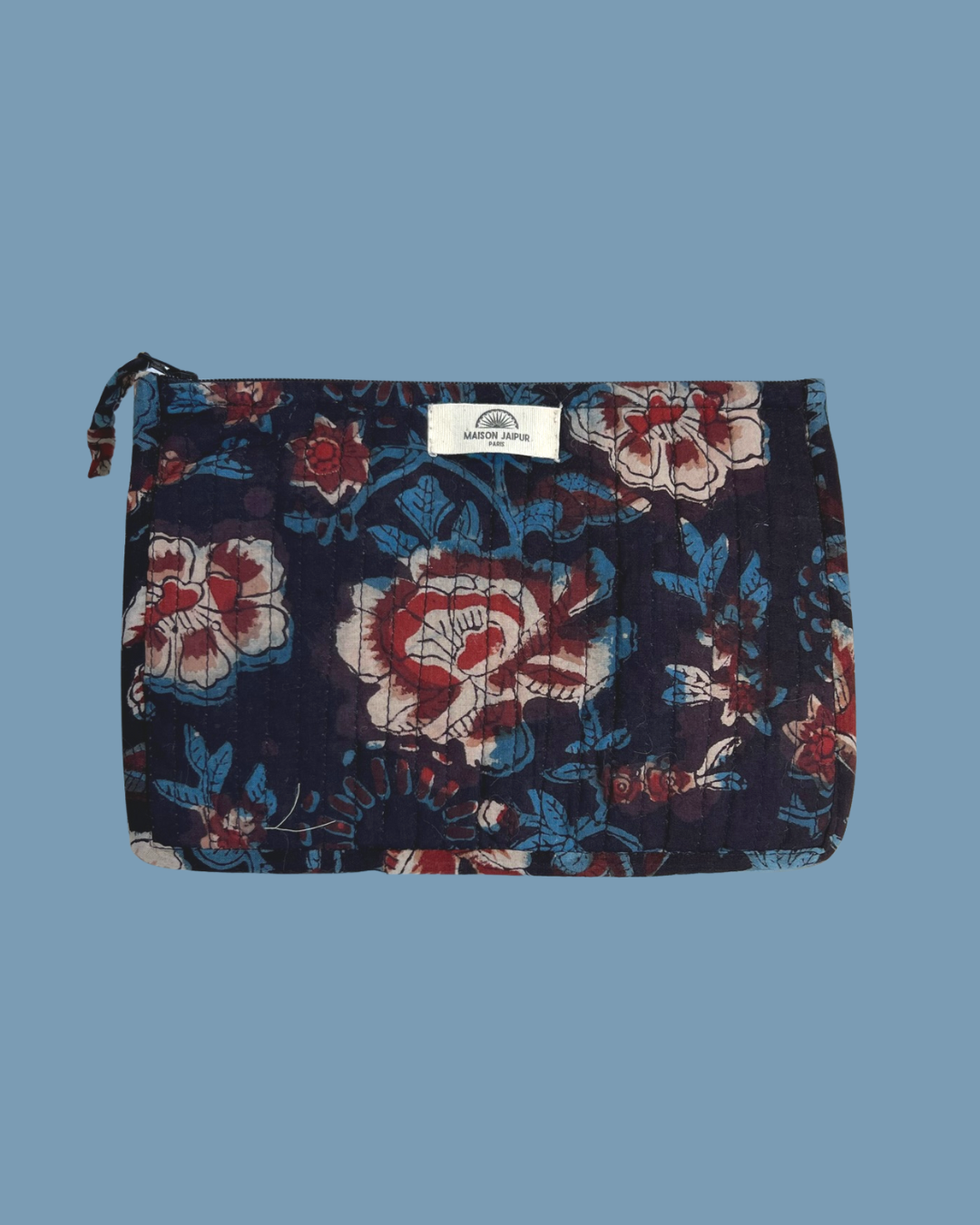 Maison Jaipur Paris - Pochette Bombay Bleu en voile de coton