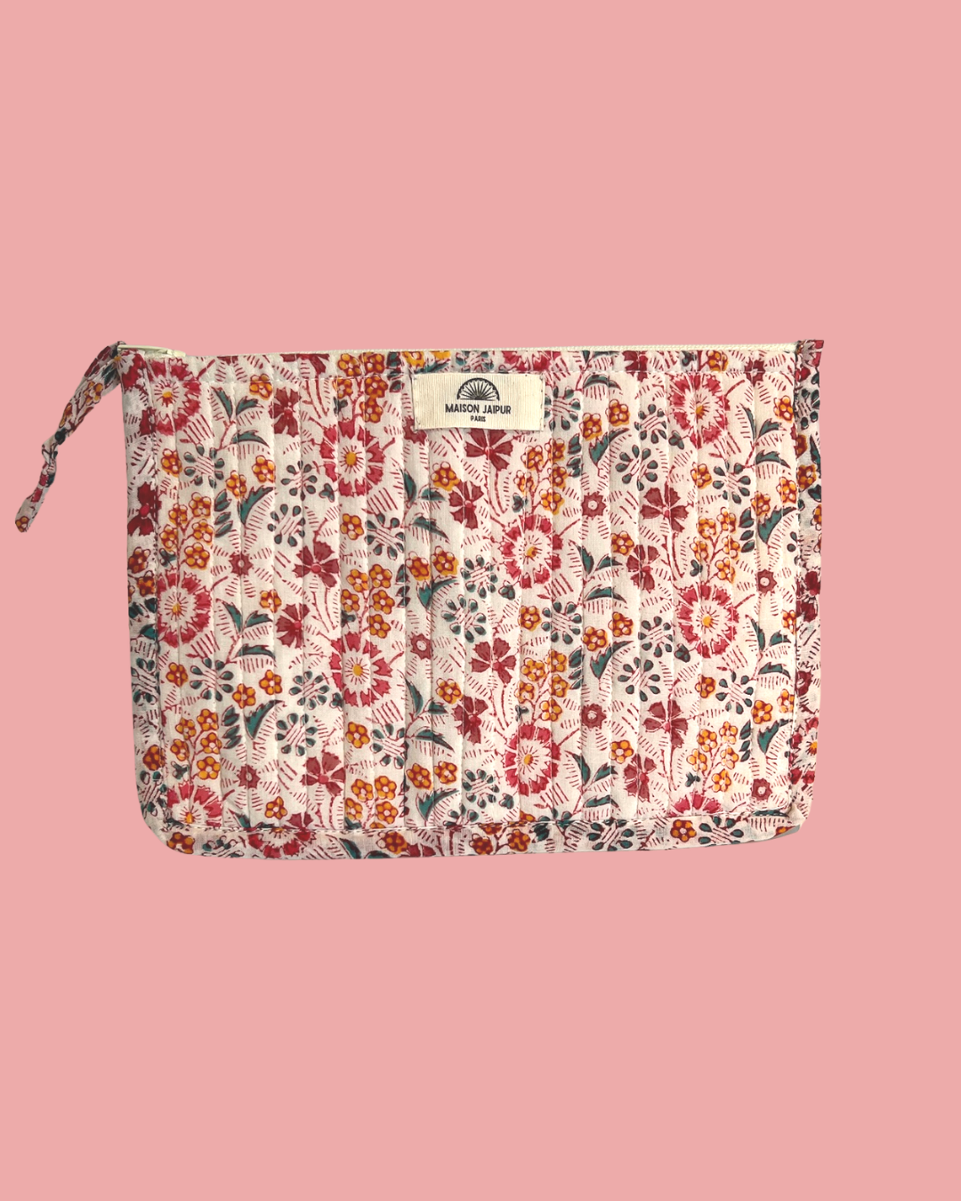 Maison Jaipur Paris - Pochette Bombay Blanc en voile de coton