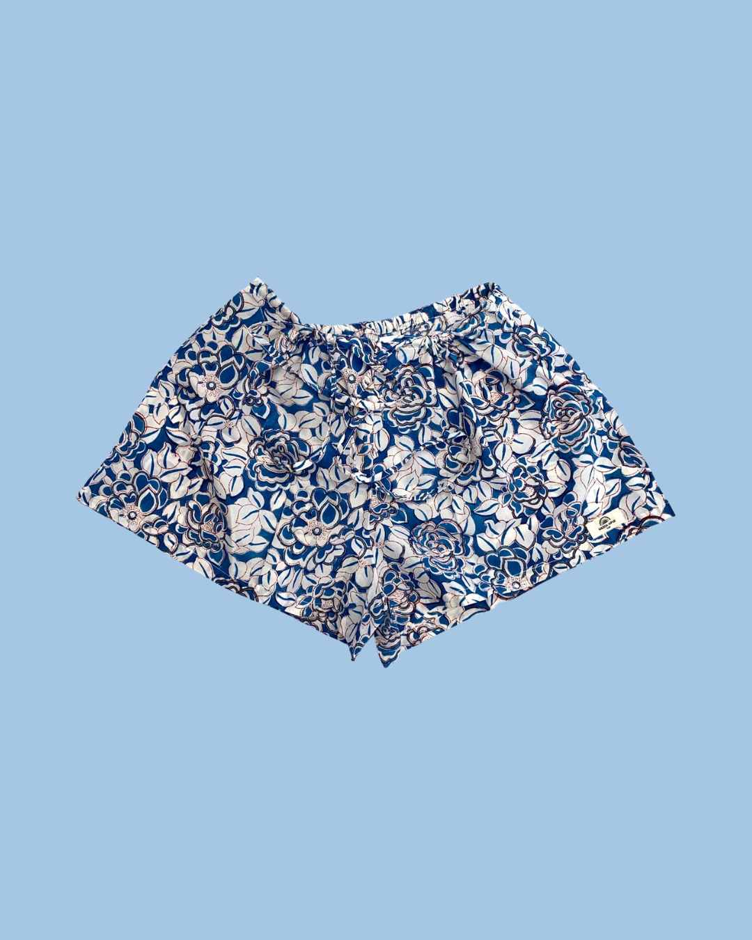 Maison Jaipur Paris - Short Goa Bleu en voile de coton