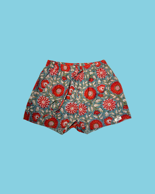  Maison Jaipur Paris - Short Jaipur Bleu en voile de coton