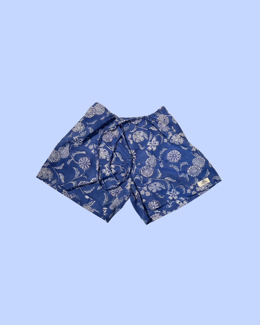 Maison Jaipur Paris - Short Goa Bleu en voile de coton