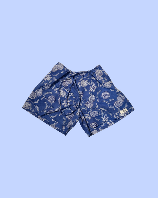 Maison Jaipur Paris - Short Goa Bleu en voile de coton