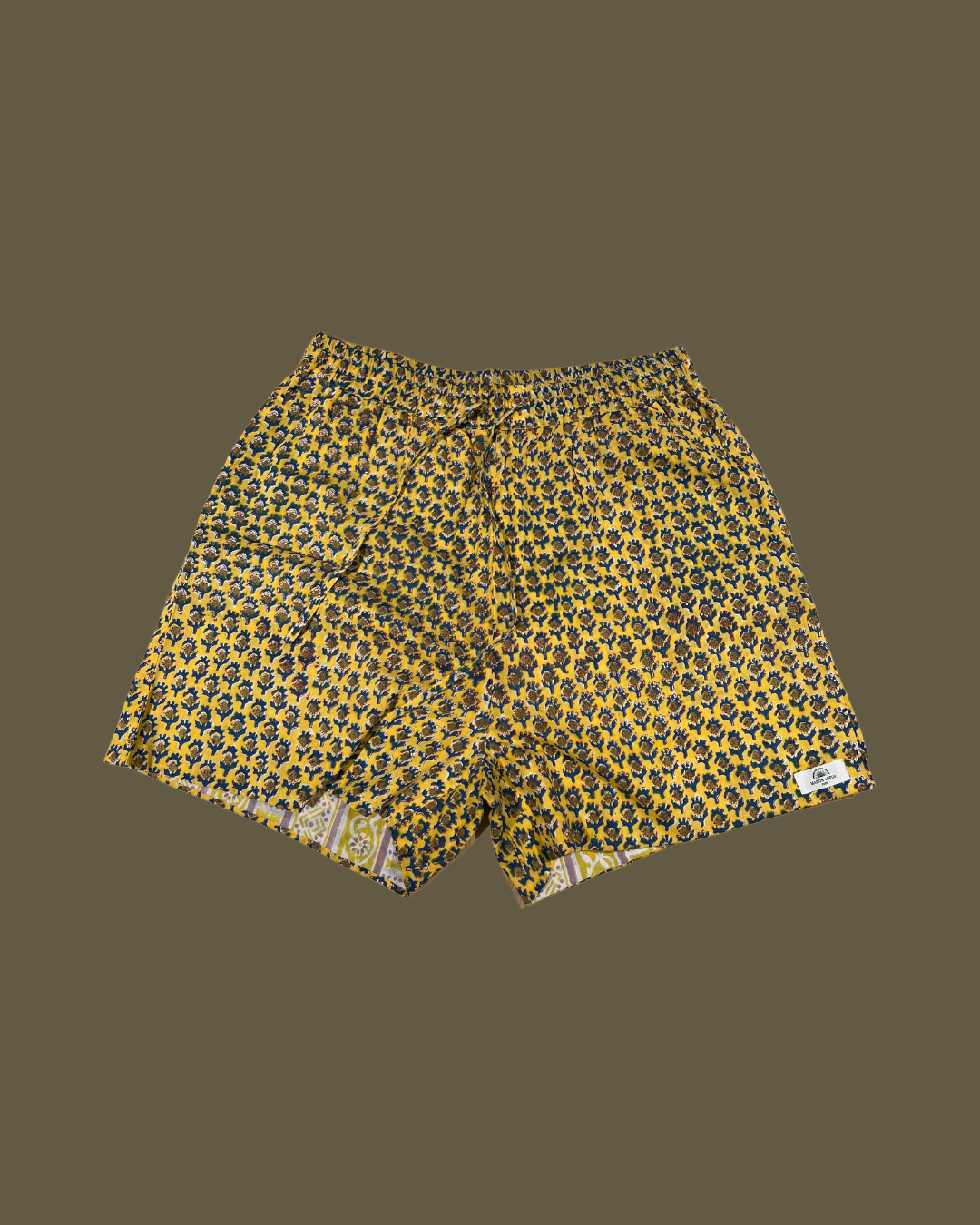  Maison Jaipur Paris - Short Jaipur Jaune en voile de coton