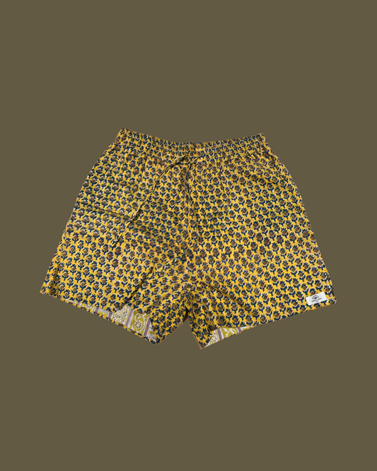 Maison Jaipur Paris - Short Jaipur Jaune en voile de coton