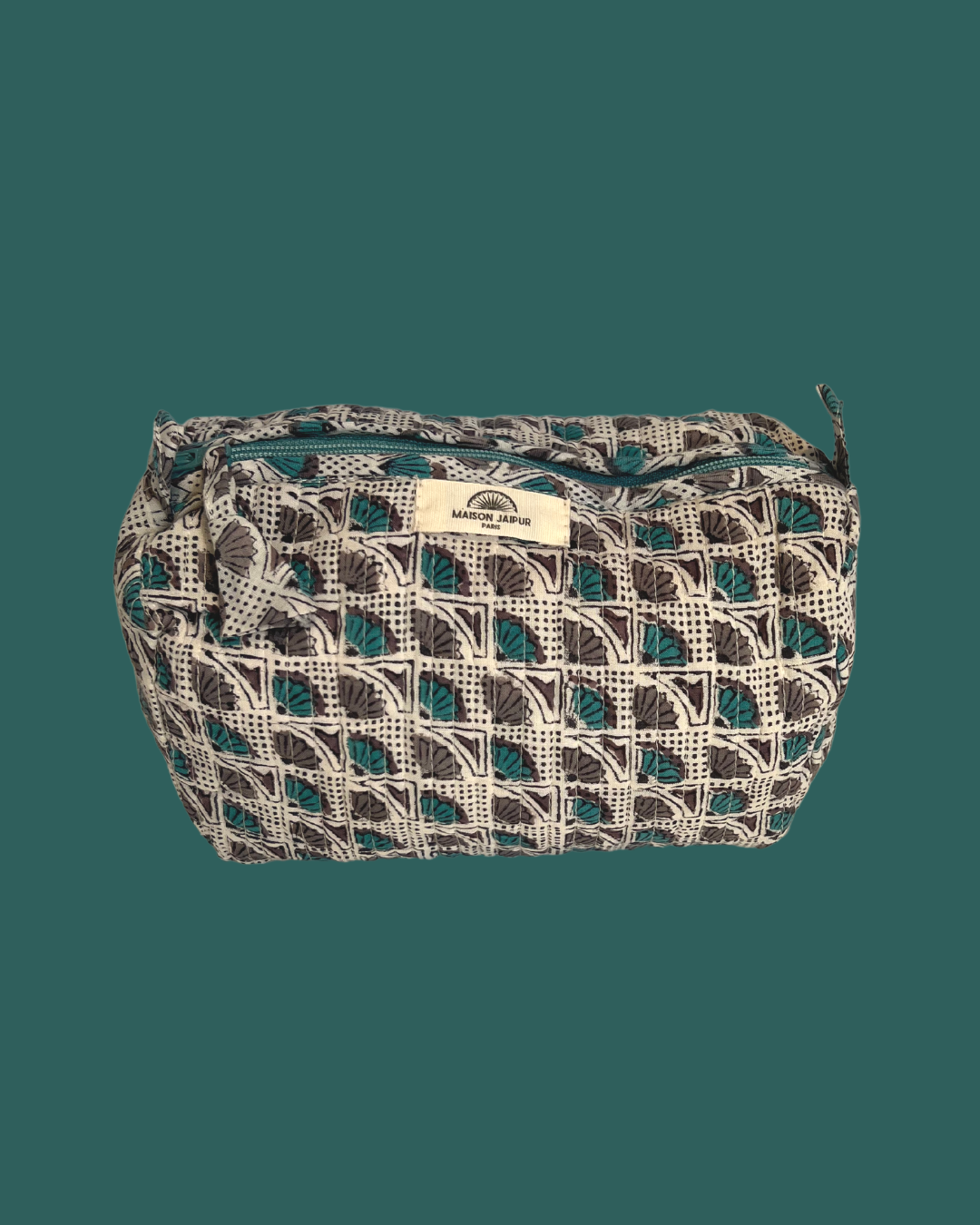 Maison Jaipur Paris - Pouch Delhi S Blanc en voile de coton