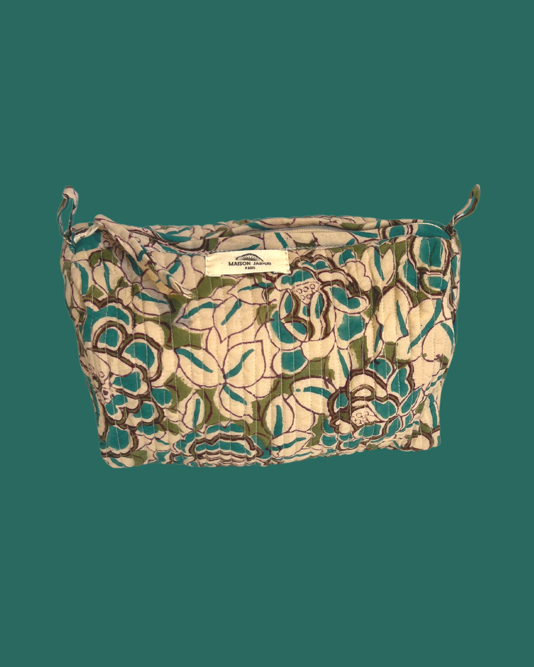 Maison Jaipur Paris - Pouch Delhi S Blanc en voile de coton