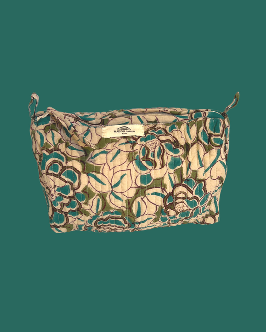 Maison Jaipur Paris - Pouch Delhi S Blanc en voile de coton