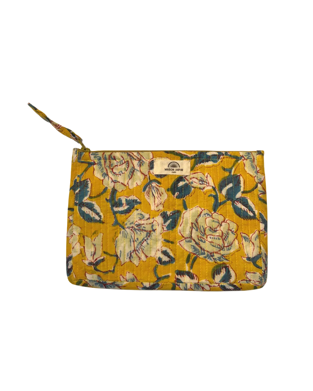 Maison Jaipur Paris - Pochette Bombay Jaune en voile de coton