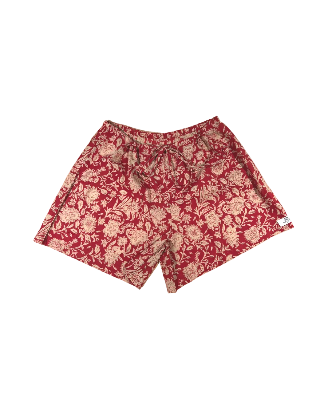 Maison Jaipur Paris - Short Goa Rouge en voile de coton