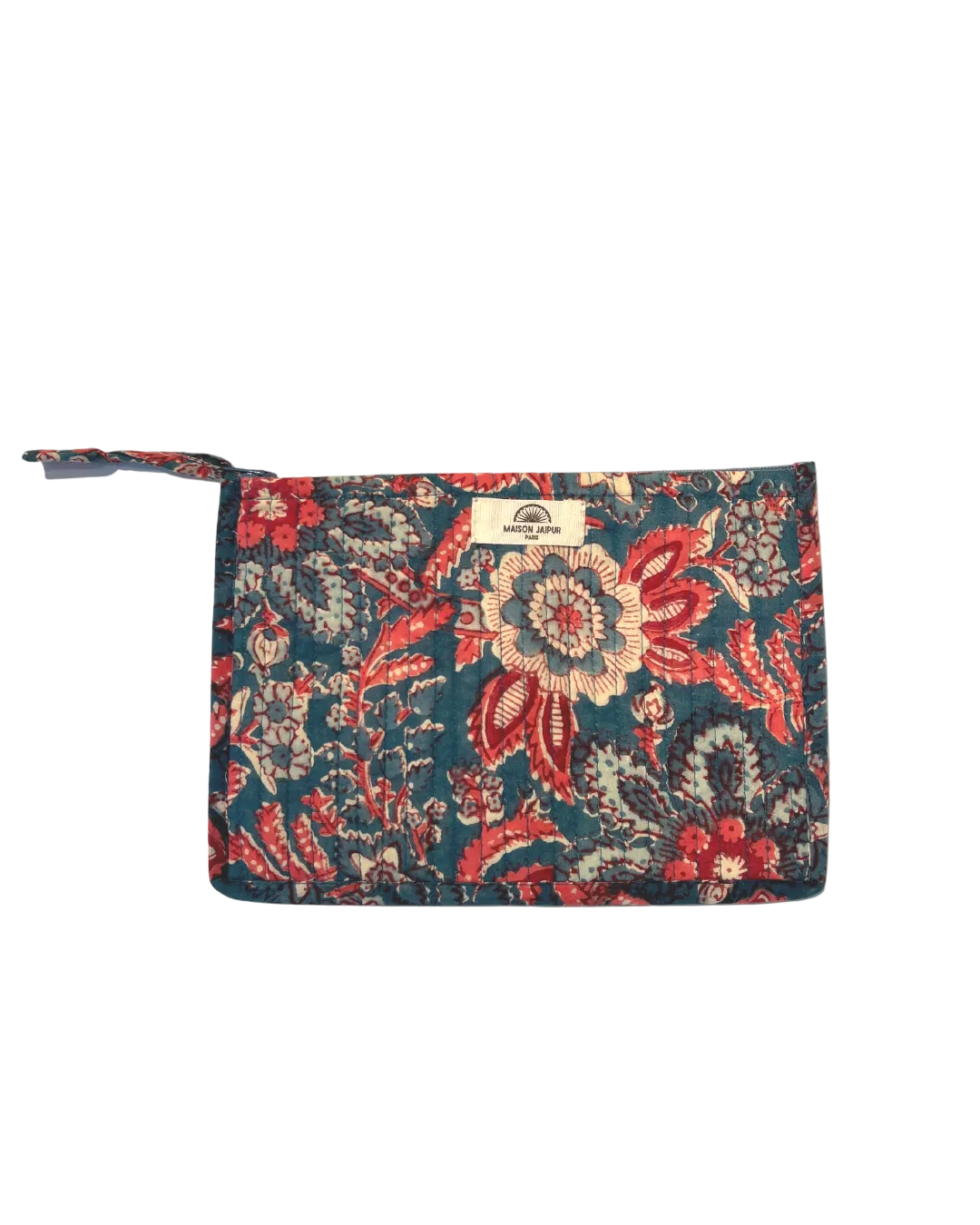 Maison Jaipur Paris - Pochette Bombay Bleu en voile de coton