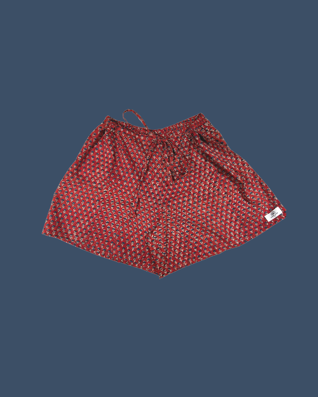 Maison Jaipur Paris - Short Goa Rouge en voile de coton