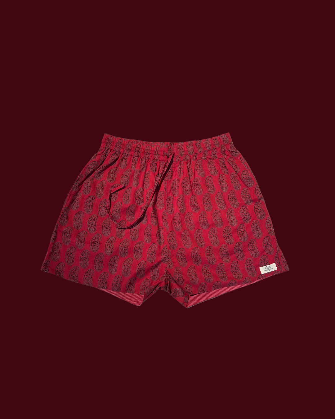  Maison Jaipur Paris - Short Jaipur Rouge en voile de coton