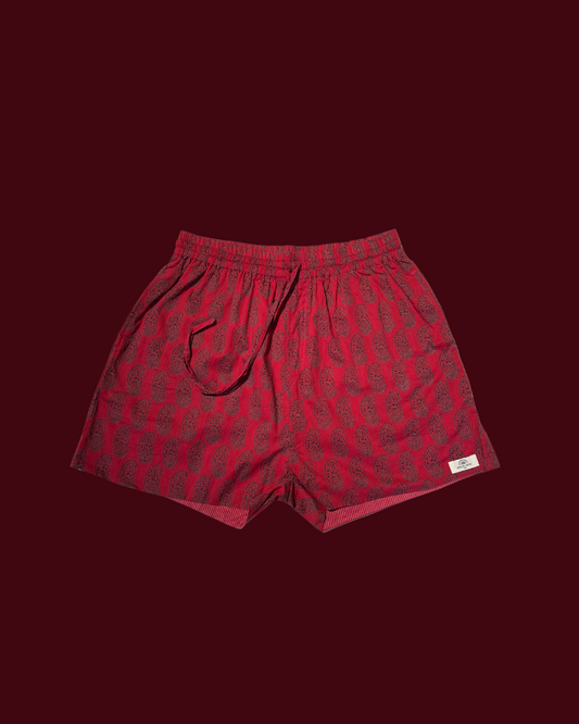  Maison Jaipur Paris - Short Jaipur Rouge en voile de coton