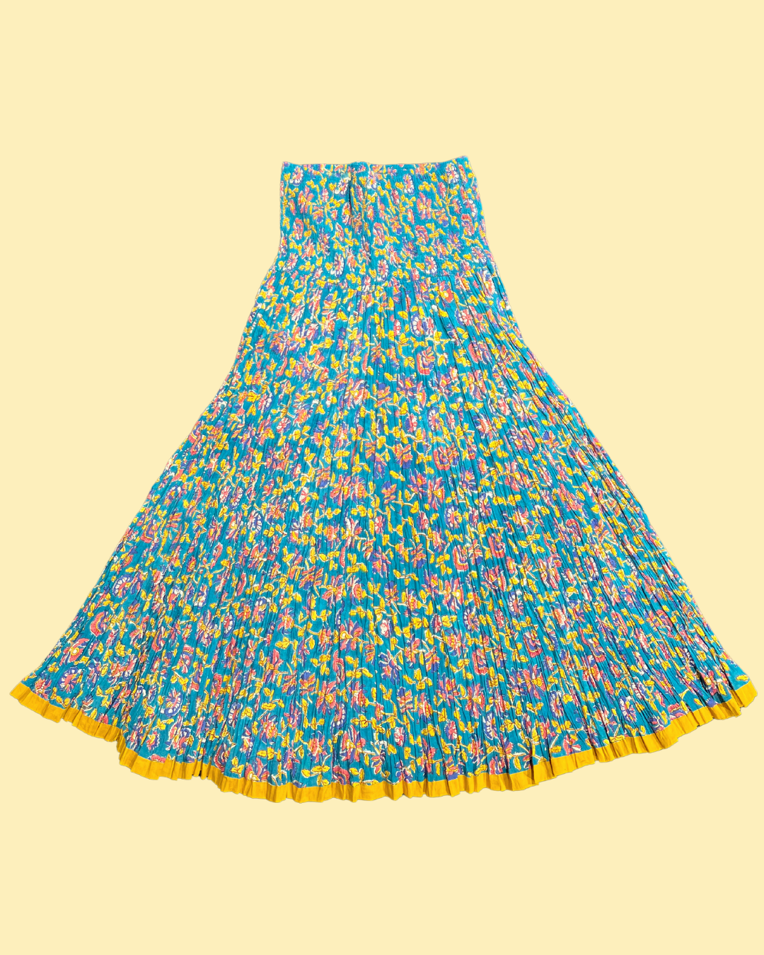 Maison Jaipur Paris - Jupe Calcutta Bleu en voile de coton