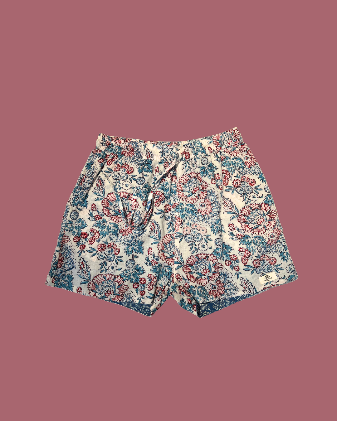 Maison Jaipur Paris - Short Goa Bleu en voile de coton
