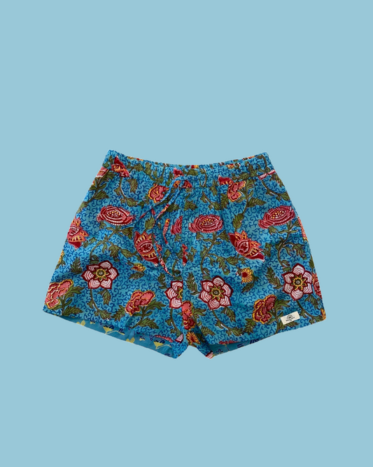  Maison Jaipur Paris - Short Jaipur Bleu en voile de coton