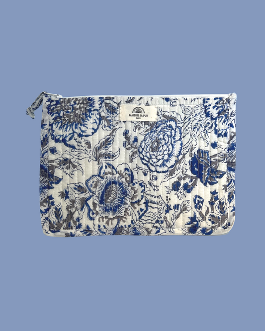 Maison Jaipur Paris - Pochette Bombay Blanc en voile de coton