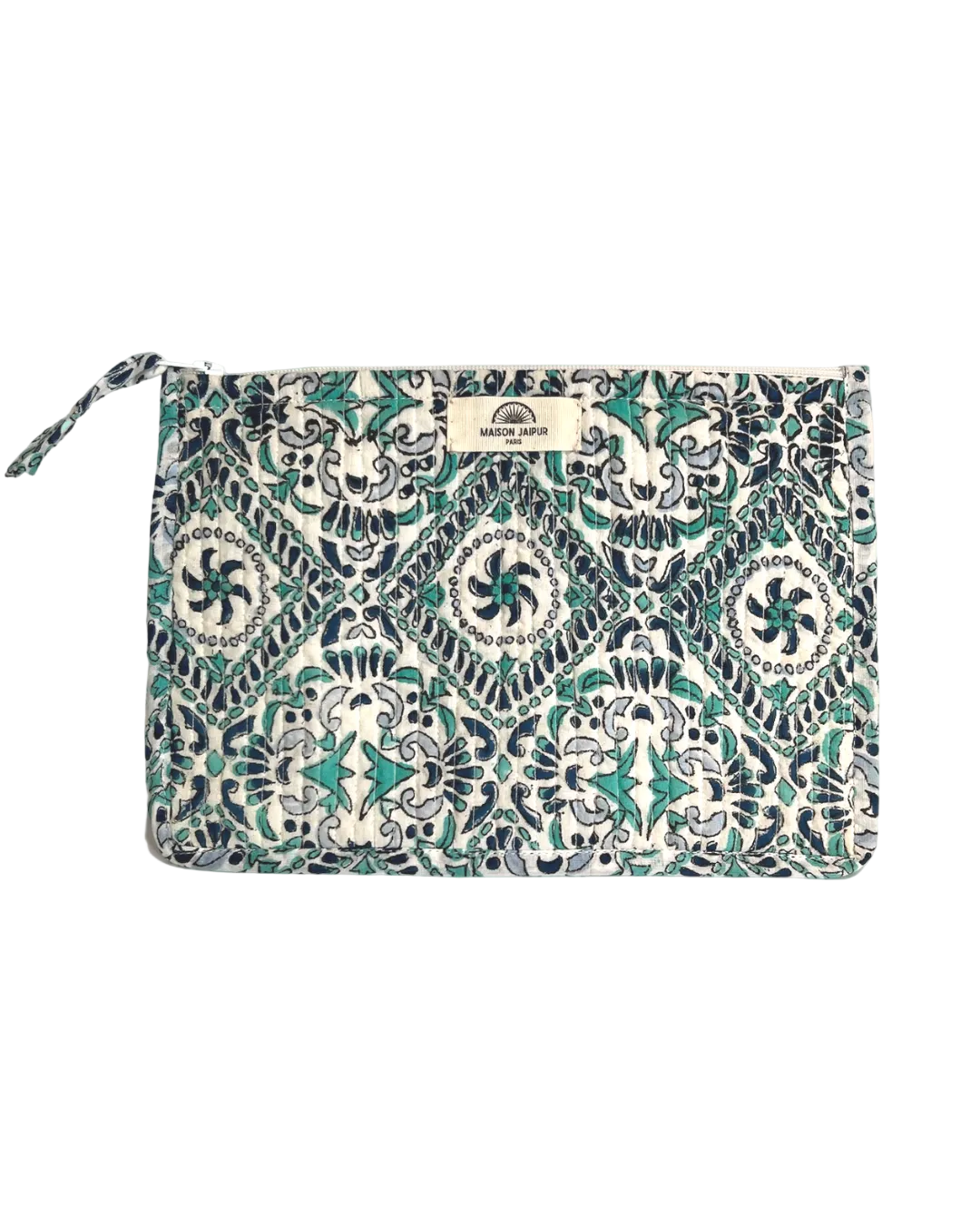 Maison Jaipur Paris - Pochette Bombay Blanc en voile de coton