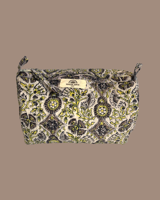 Maison Jaipur Paris - Pouch Delhi S Blanc en voile de coton