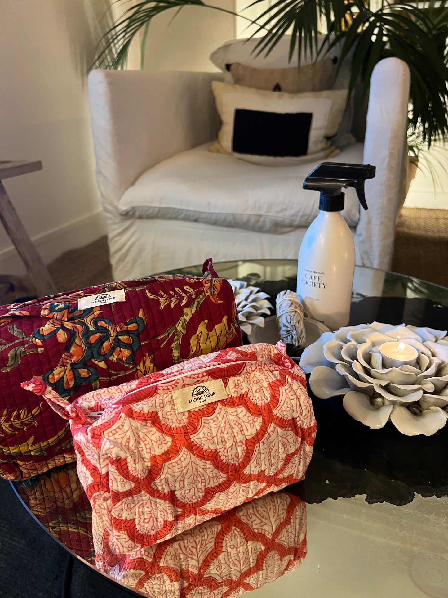 Maison Jaipur Paris - Pouch Delhi S en voile de coton